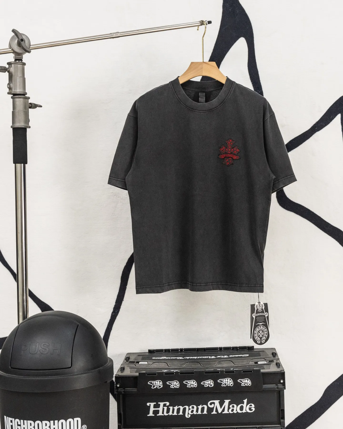 ：H 14 Chrome Hearts CH Black 2026 Authentic 0 Quality os 0 : Sizes: S M L XL